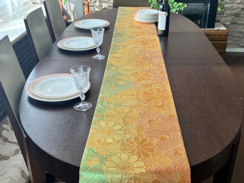 西陣織 着物 帯 テーブルランナー NTR005 Japanese style by C