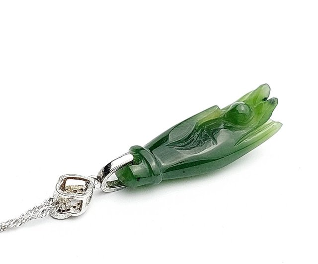 台湾 台湾の特別な贈り物 | 掌上明珠玉ペンダントネックレス | 玉彫刻