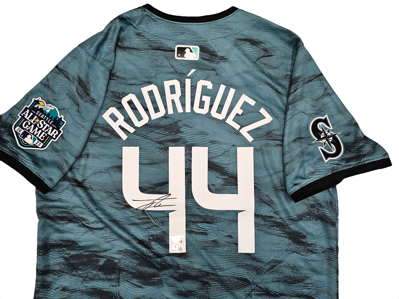 Seattle Mariners Julio Rodriguez Autographed Teal Nike 2023 MLB