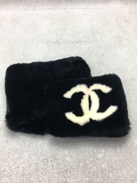CHANEL(シャネル) / マフラー/--/BLK/無地/レディース/モノクロ/ファー