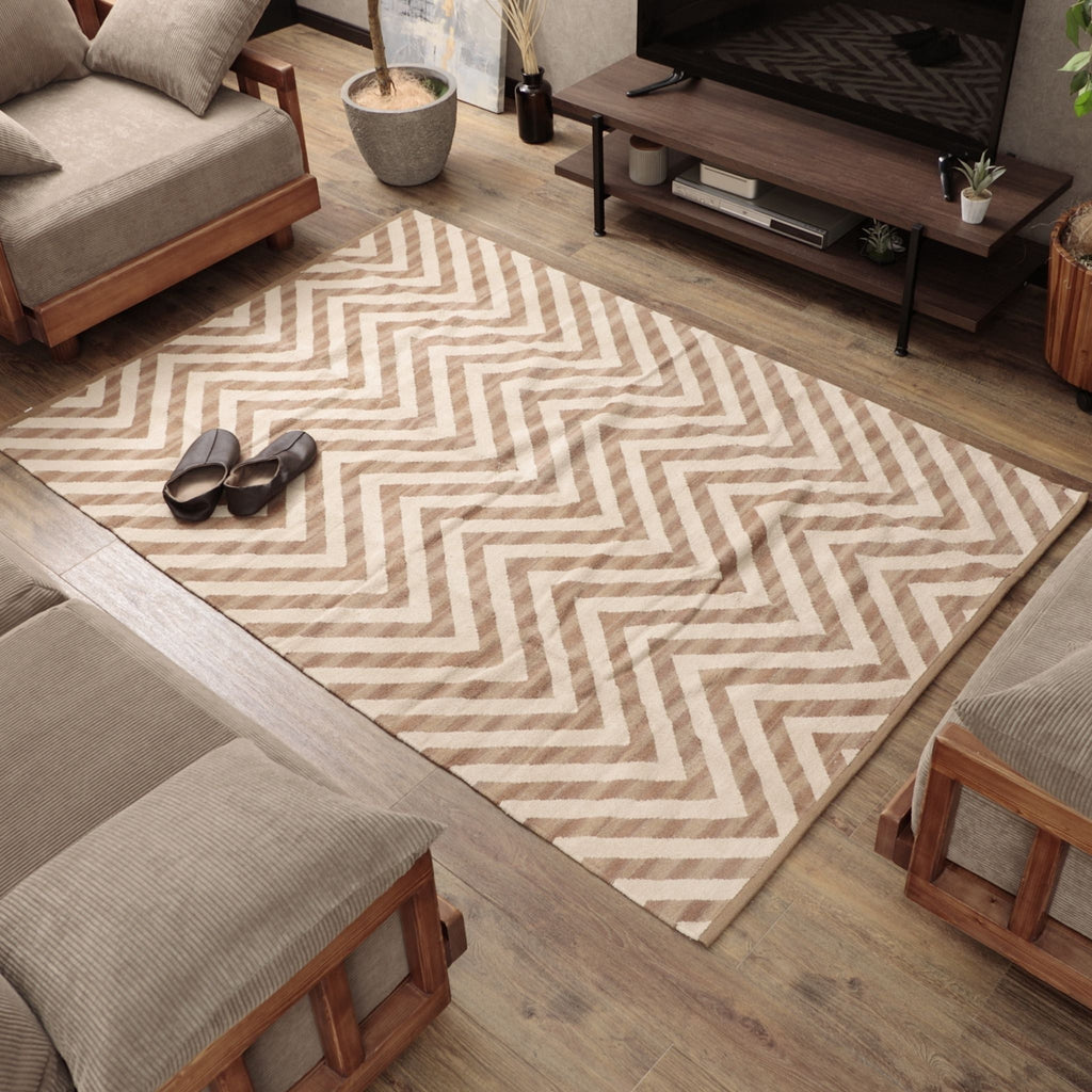 ラグマット 幾何学模様デザイン 130×190cm — 【セルタン 公式】