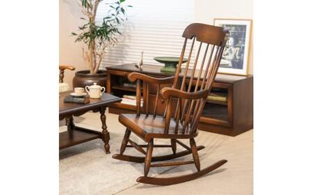 飛騨の家具】 ロッキングチェア (クッション付)（C63+C63Q）| 椅子