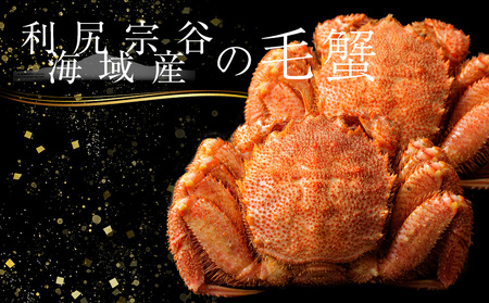 利尻・宗谷産 毛ガニ 特大サイズ（850g前後）1尾＜利尻漁業協同組合