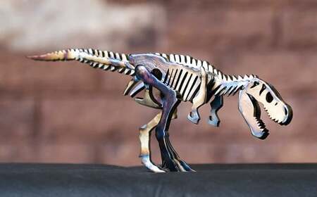 恐竜 鉄製 オブジェ ティラノサウルス S model【恐竜 オブジェ 模型