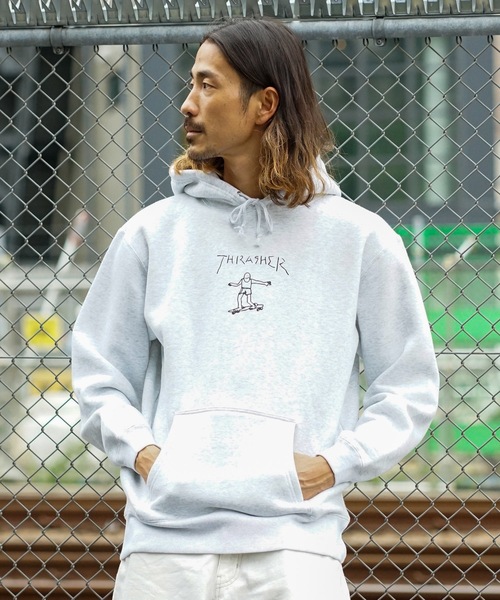 セール】GONZ ART HOODIE SWEAT PARKA/スラッシャーマークゴンザレス
