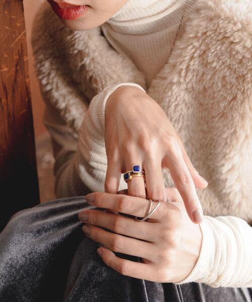 セール】decor『デコール』 石のリング ラピスラズリ（リング）｜URBAN