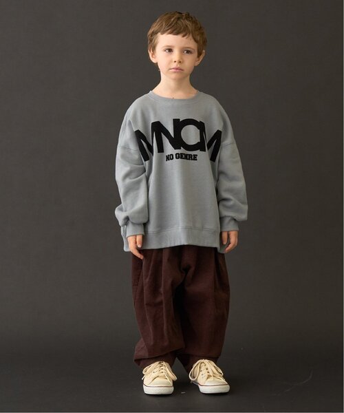 セール】【MNCM】【毛玉バイバイ裏起毛】フロッキープリントビッグ