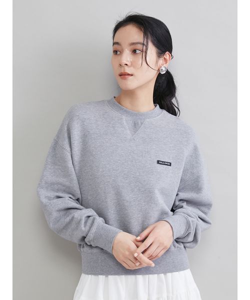 ソフトタッチ短丈トレーナー（スウェット）｜Mila Owen（ミラ