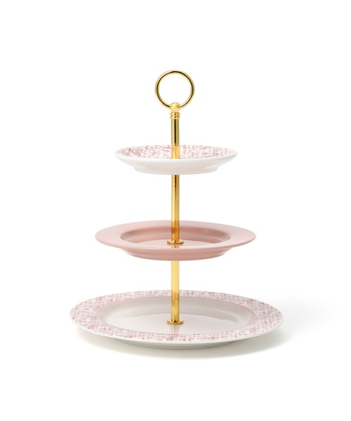 ツイード ケーキスタンド ピンク（食器）｜Francfranc（フランフラン