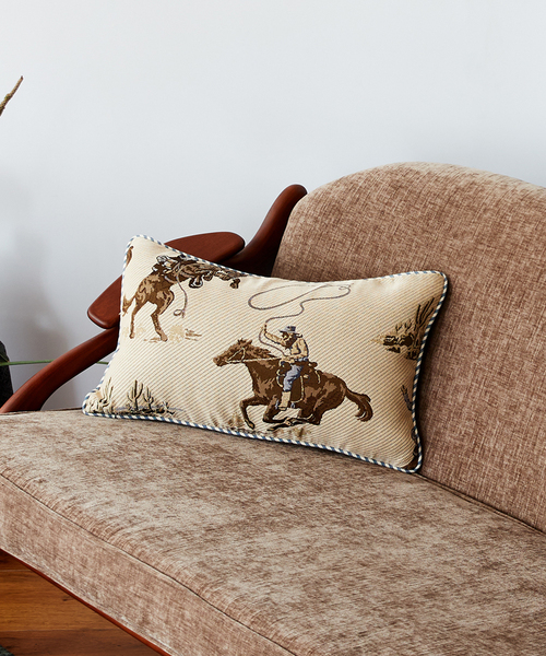 United Wallpaper】COWBOY クッションカバー 50×30cm（クッション