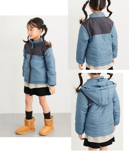 セール】フード取り外し可能 中わたジャケット（ダウンジャケット