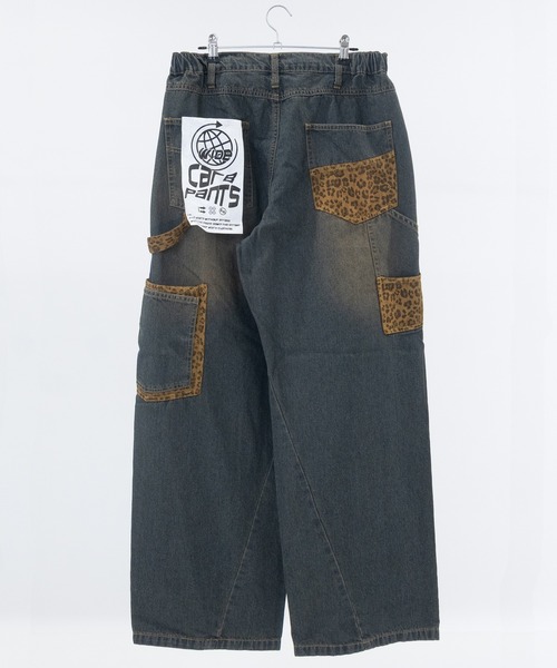 セール】【13】デニム/ツイル ポケット切替え カーブパンツ（デニム