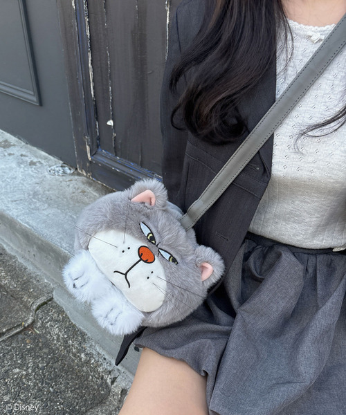 Disney】シンデレラ/ルシファー/ぬいぐるみショルダーバッグ