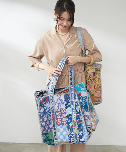 新色登場！】【India series】パッチワークトートバッグ（ショルダー