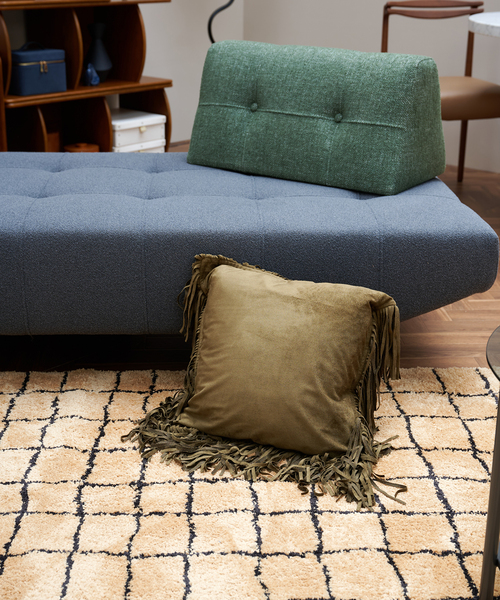 セール】SUEDE FRINGE CUSHION クッションカバー45cm（クッション