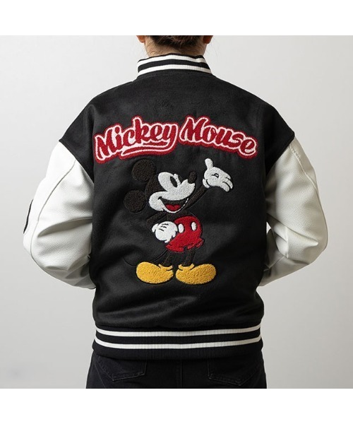 Disney 】 ミッキーマウスバーシティジャケット 25W10（スタジャン