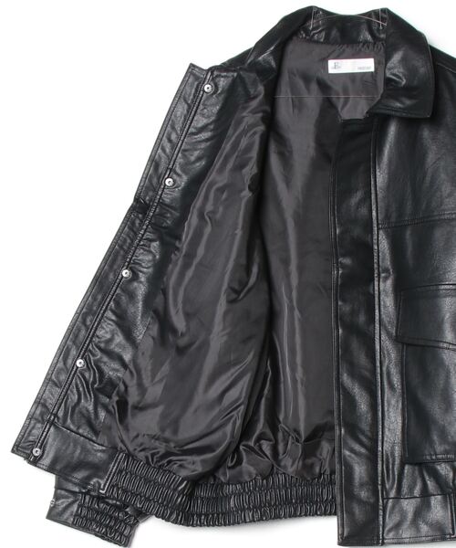 A'GEM/9 × .kom『FREEDEE/フリーディー』PUレザージャケット（ブルゾン