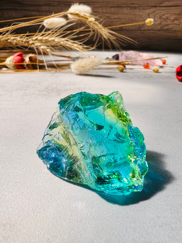 アンダラクリスタル ブルー グリーン その他インテリア雑貨 Shin Stone