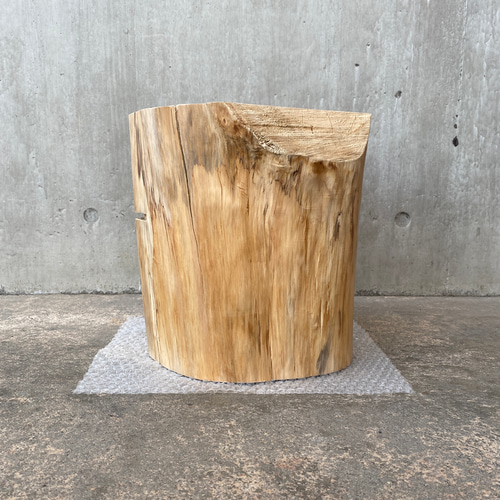 ひのき切り株のスツール】丸太椅子 オブジェ フラワーディスプレイ