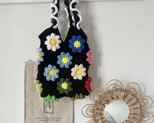 モチーフ編み トートバッグ かぎ針編み トートバッグ M 通販 18623775