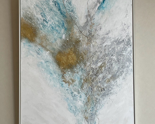 泡沫 -Bay- 】 大きめ/和風/禅/絵画/アート/抽象画/ニュアンス/モダン