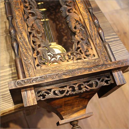 ユンハンス 柱時計 アンティーク ゼンマイ時計 振り子時計 掛時計