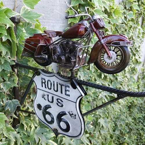 アメリカンバイク ルート66 サインボード ハーレーダビッドソン