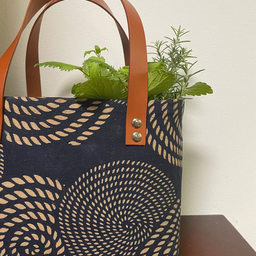 一閑張りバック/藍染/和紙/和柄/青系（IKK014） かごバッグ Jun 通販