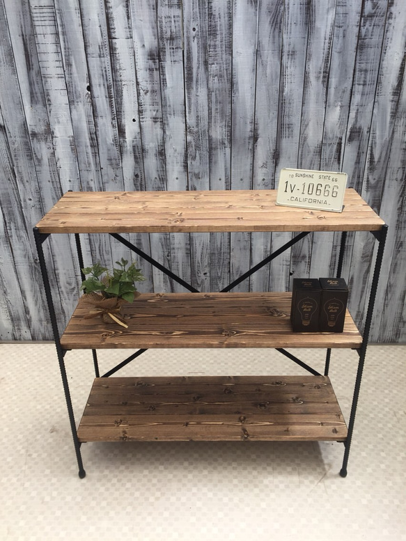 アイアンラックM 棚・シェルフ・ラック R32FACTORY 通販 3939471