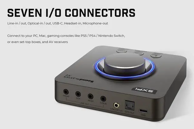 Creative Sound Blaster X4 Hi-Res 24bit/192kHz External USB DAC and