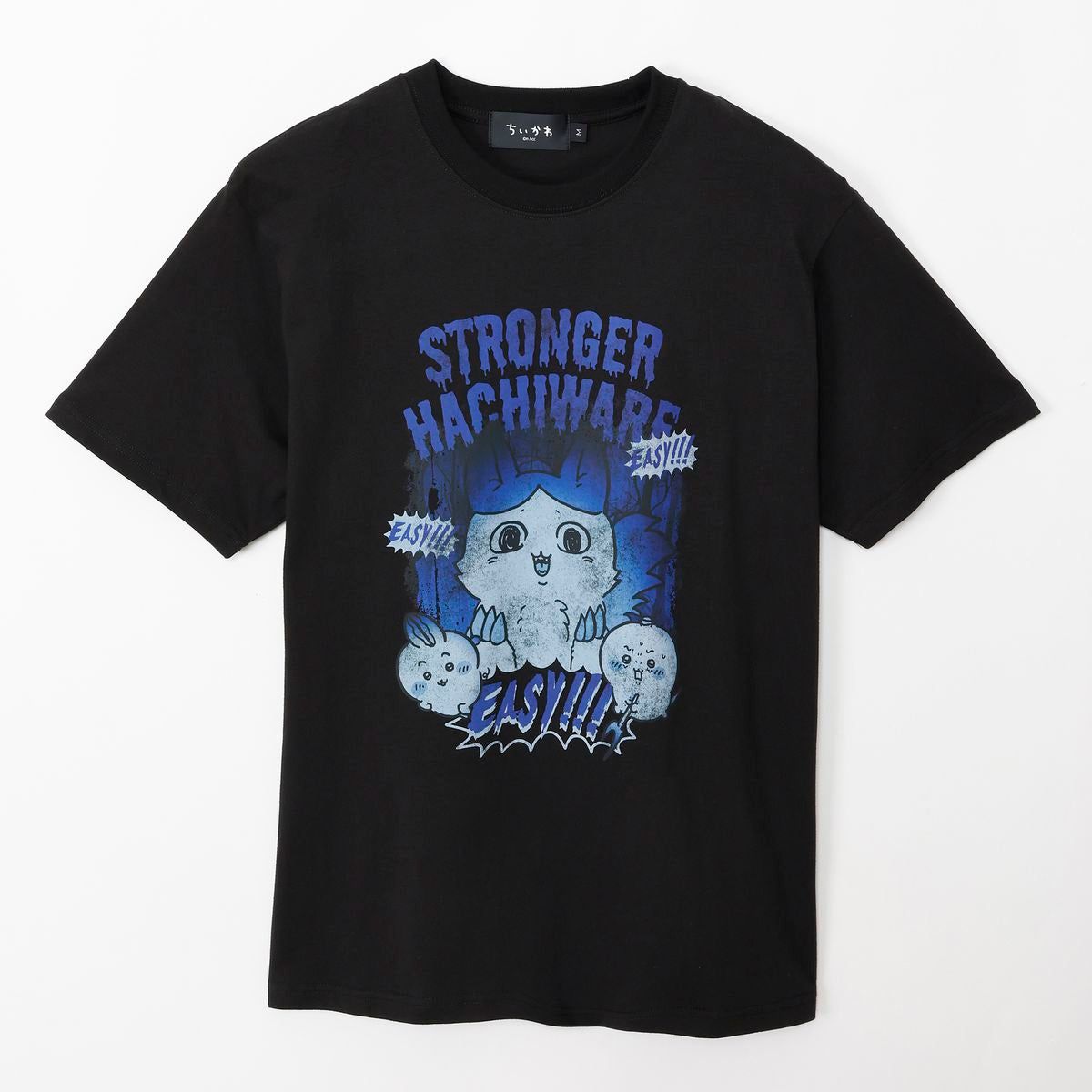 ちいかわ パラレルワールド！？ Tシャツ 強くなったハチワレ ブラック