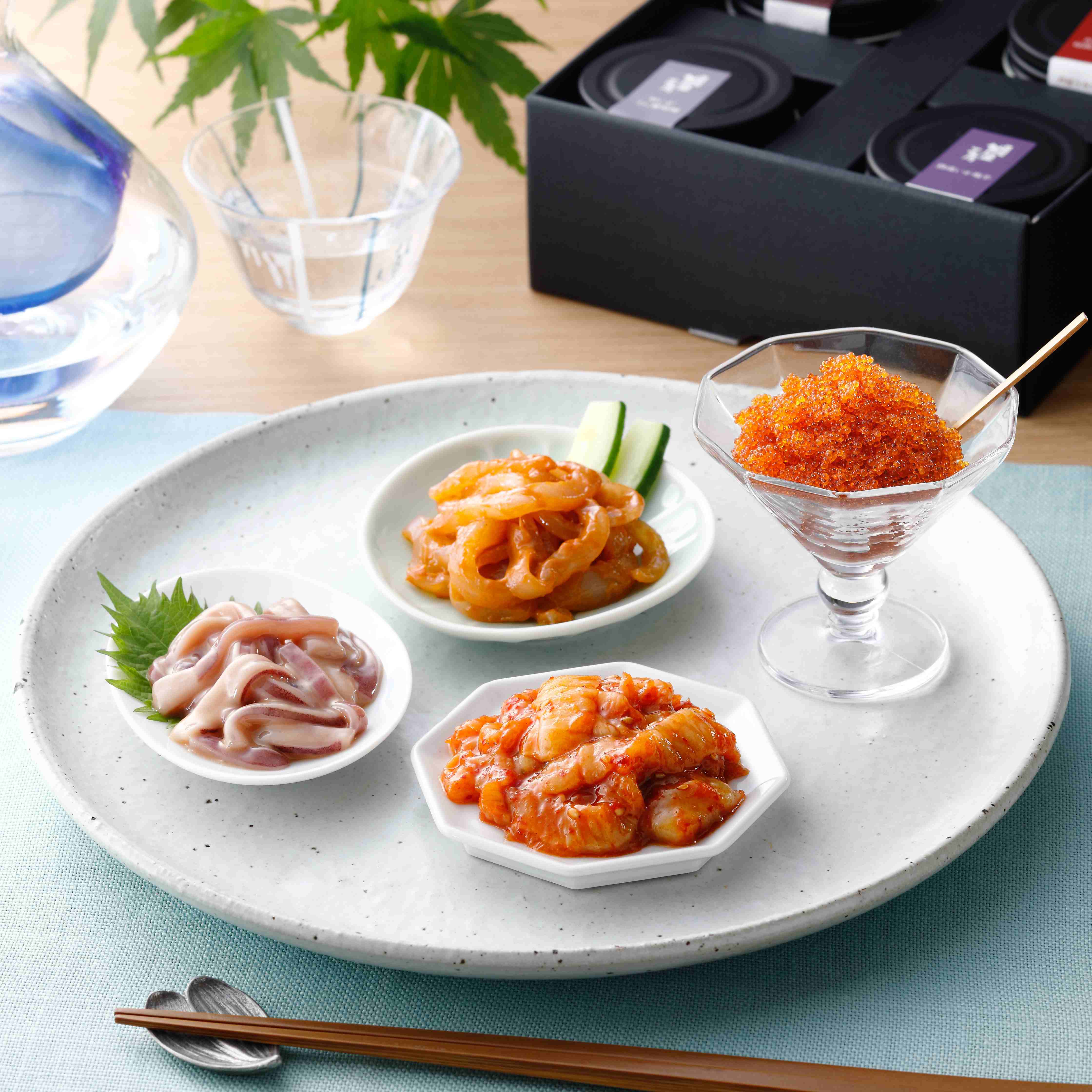 芦屋うみいろ 四選 うしお 送料込 – かね徳｜創作珍味・とびっこ