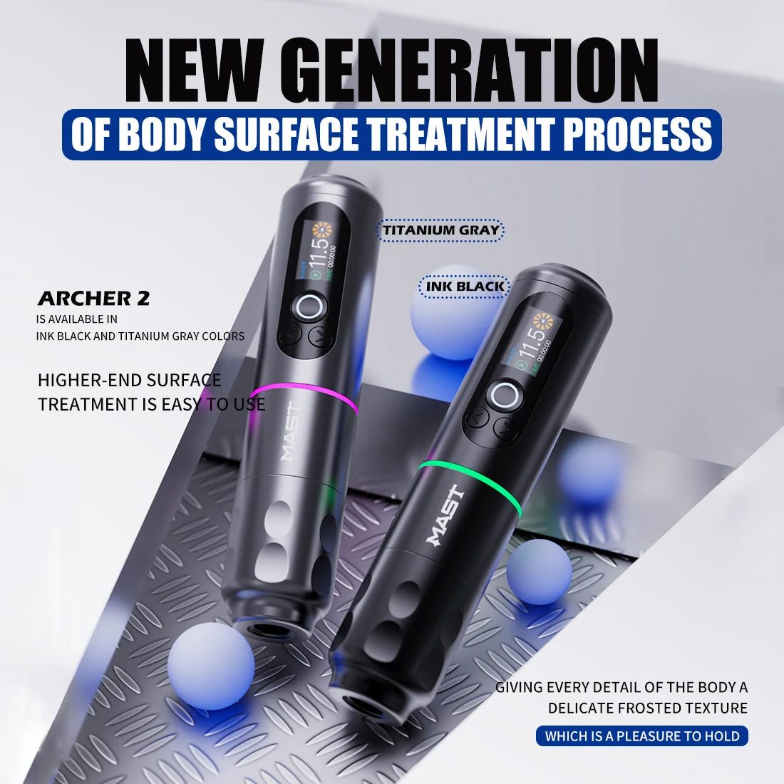 Dragonhawk Mast Archer 2 Wireless Tattoo Pen Machine with 3.5MM Stroke