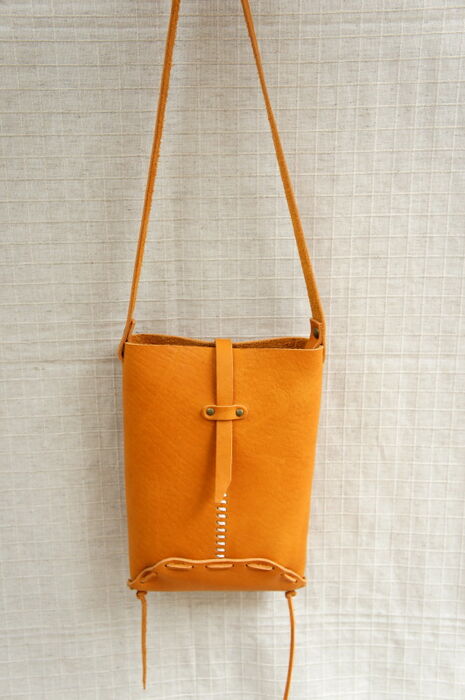 ミニショルダーバッグ(ベルト) | ワークショップ作品 | 大阪のレザー