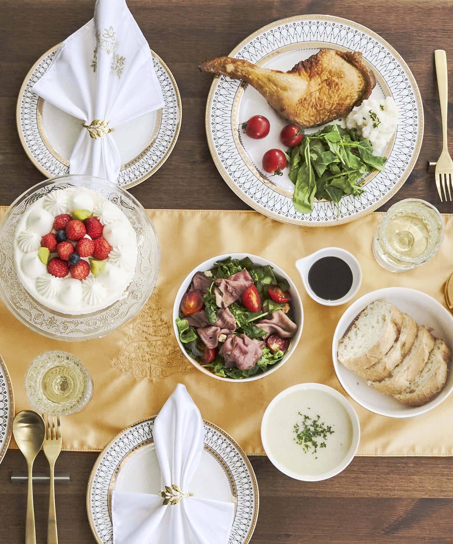 Luxury Christmas】デザインリムプレート：27cm | salut!(サリュ