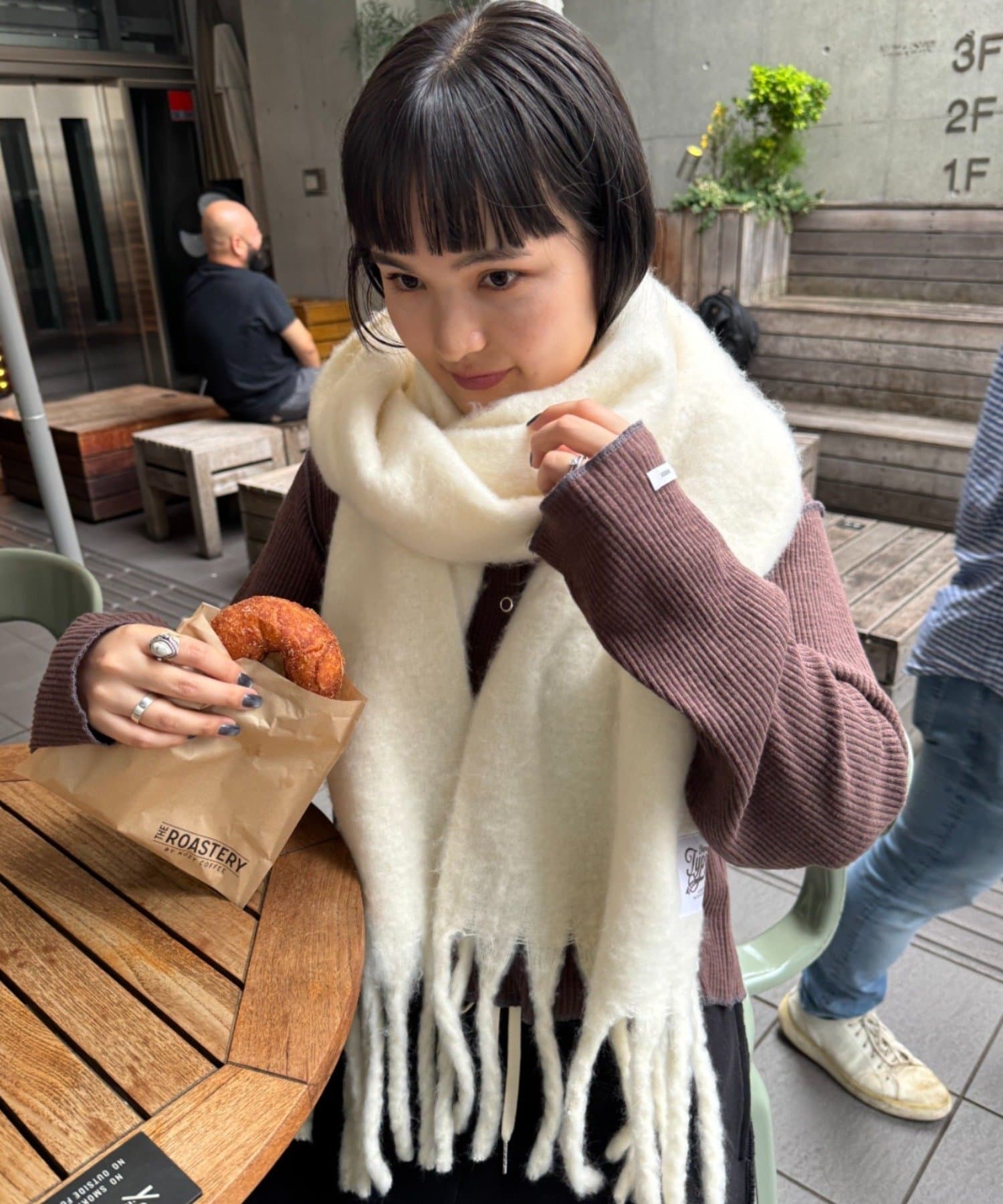 洗える静電気防止】太フリンジマフラー | CIAOPANIC TYPY(チャオ