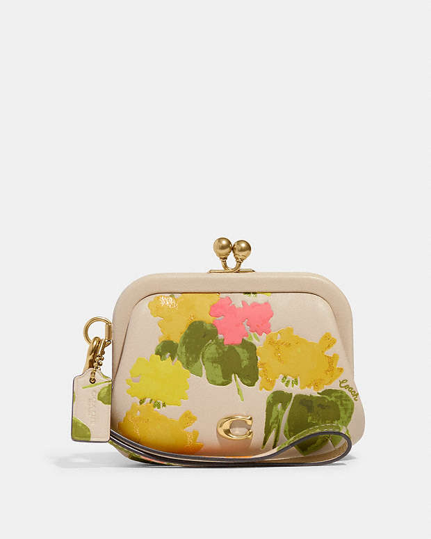 公式】COACH – コーチ | キスロック コイン パース・フローラル プリント