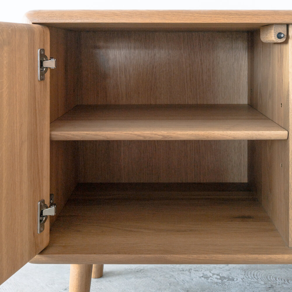 現品SALE］BRIDGE サイドボード 1500 [NA] ホワイトオーク無垢材