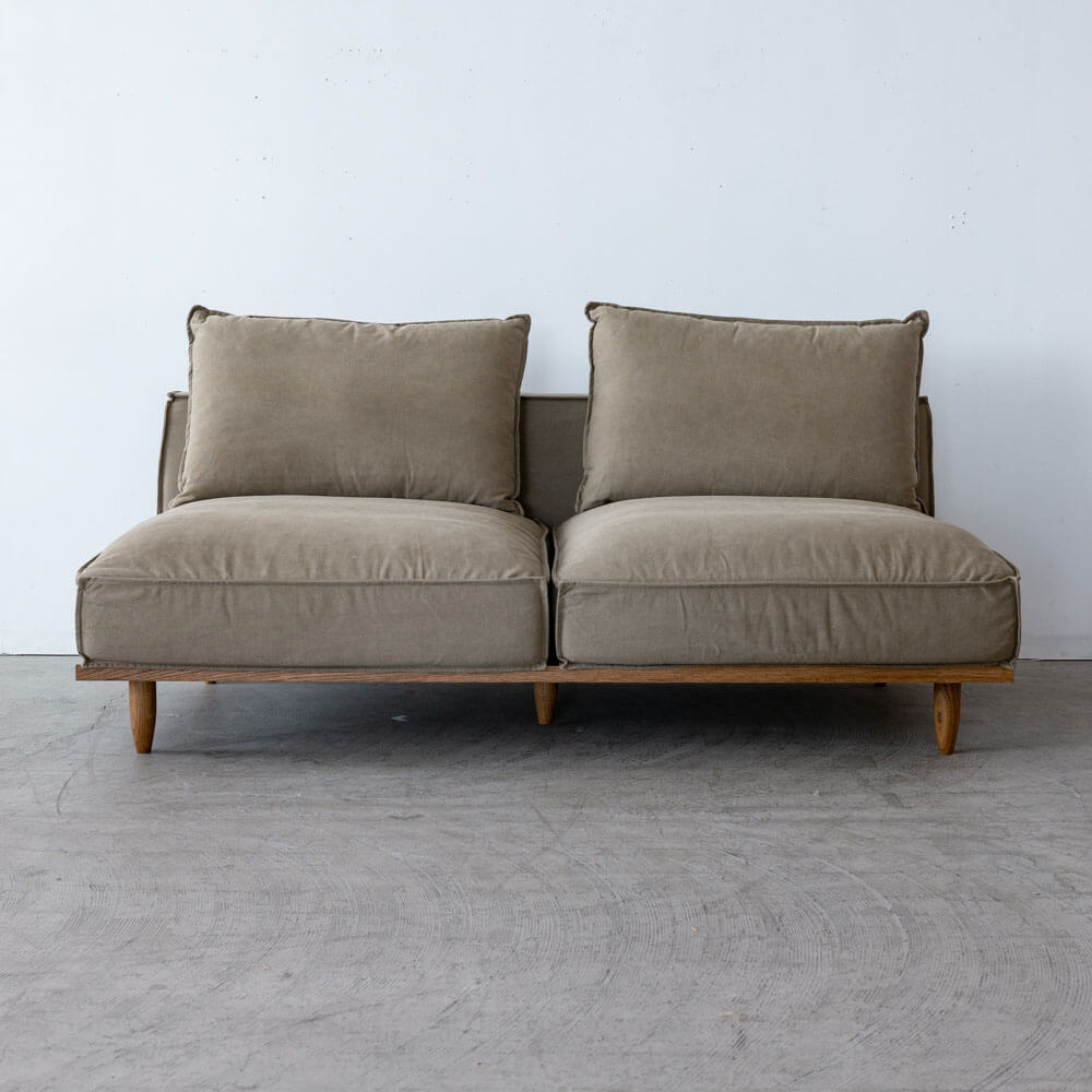 数量限定］Jessica sofa 2seater ADR-SF008（BE）オーク / オイル