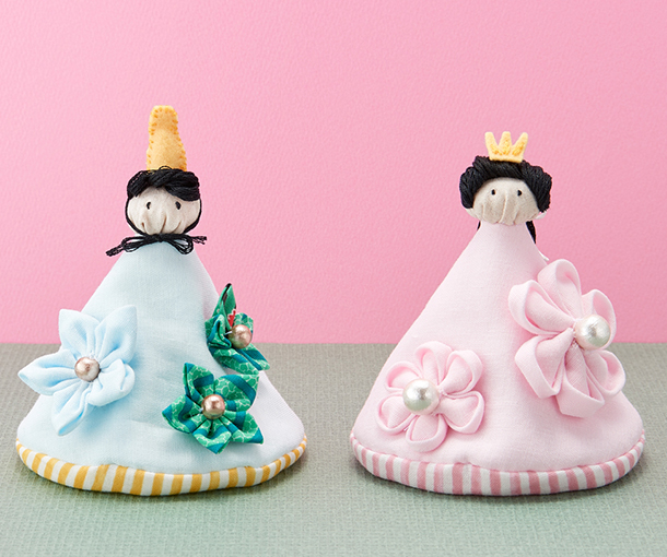 ハンドメイドレシピまとめ | 桃の節句飾り つまみ細工プレートで