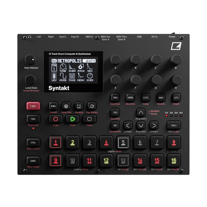 Elektron Syntakt— Clockface Modular