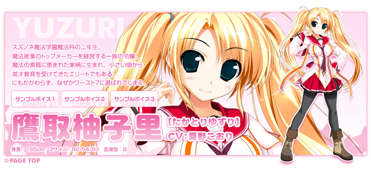 スズノネセブン！ Sweet Lovers' Concerto - CHARACTER