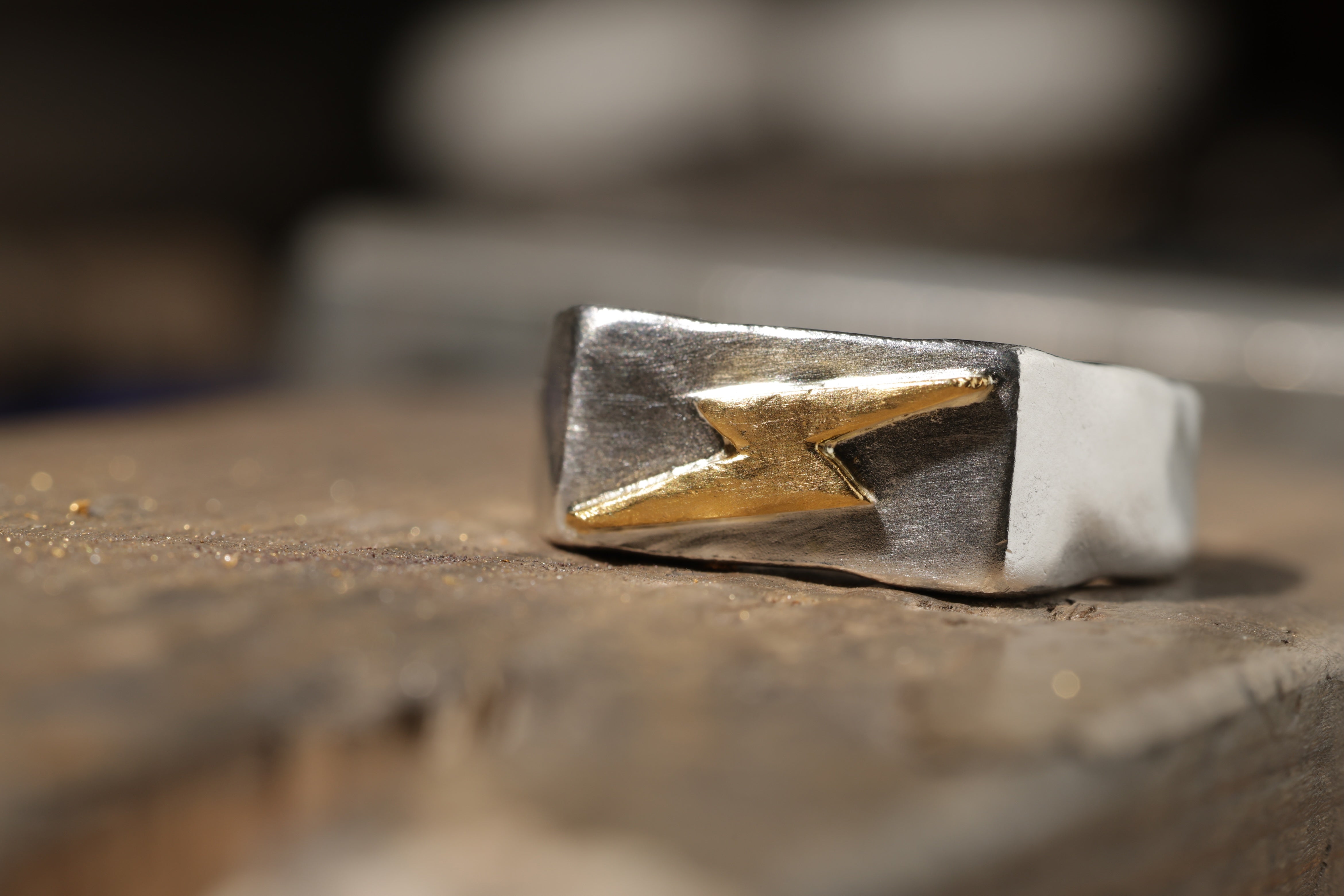 four seven nine × Lightning 【PURE METAL RING】稲妻モチーフ／純銀