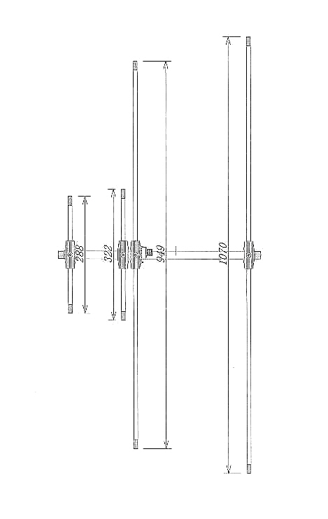 OHM-2243VB （OHM2243VB) ナガラ電子×CQオームコラボベランダ用144MHz2
