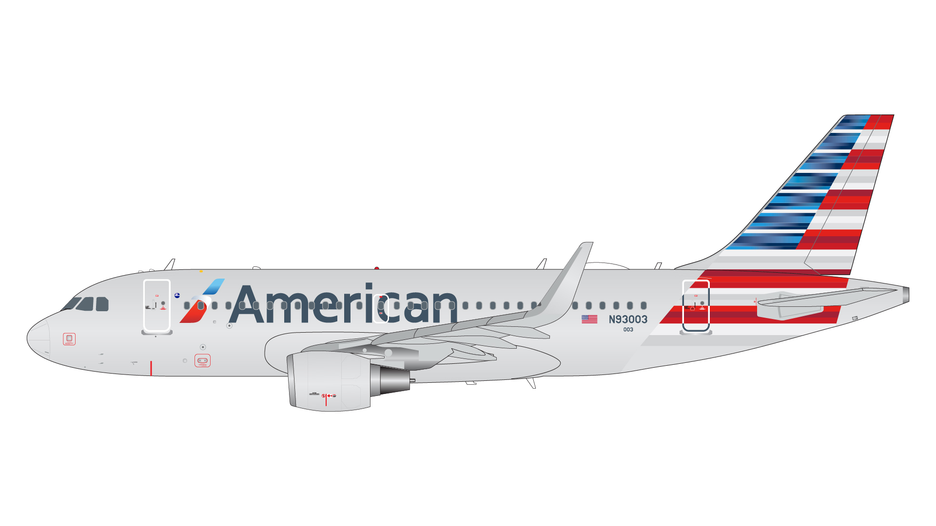 G2AAL1102 GEMINI 200 American Airlines A319-100S N93003 1:200 完売