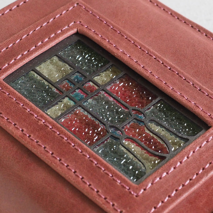 glart (グラート) ステンドグラスのアンティークドア ロングウォレット