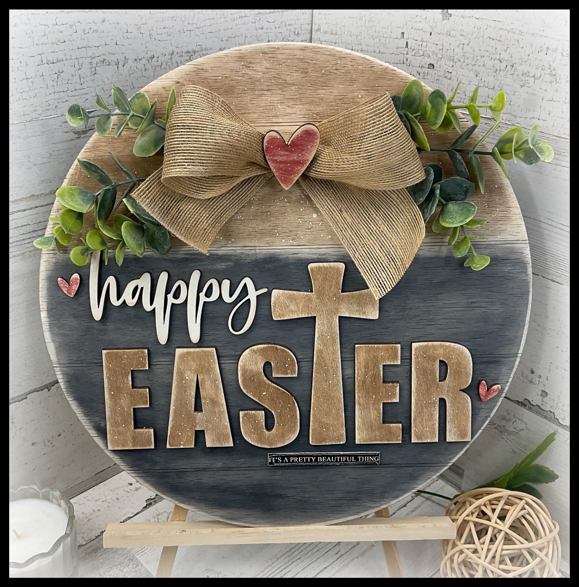 Happy Easter with Cross circle sign – Crafting with Kimber