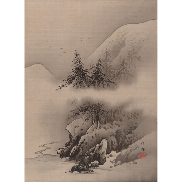雪景図 - 橋本雅邦 - 日本画 - 名画 - Canon Creative Park