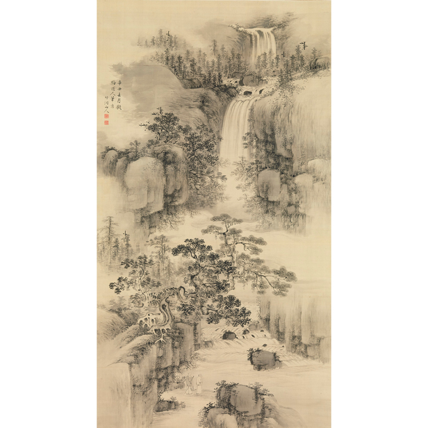 観瀑山水図 - 中林竹洞 - 日本画 - 名画 - Canon Creative Park