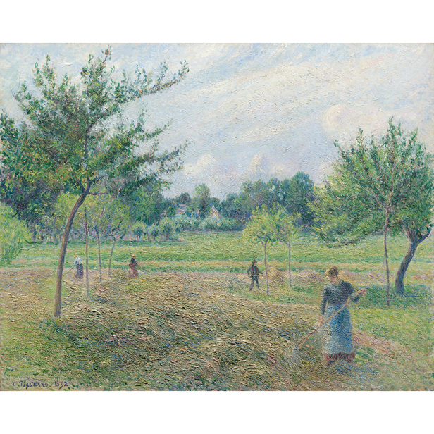 エラニーでの干し草作り - ピサロ - 西洋画 - 名画 - Canon Creative Park